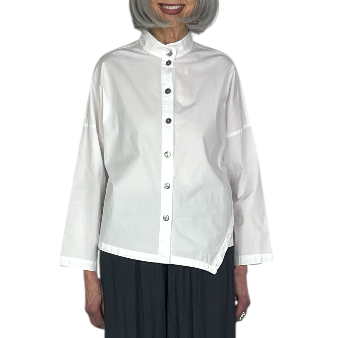 ANGLED HEM SHIRT