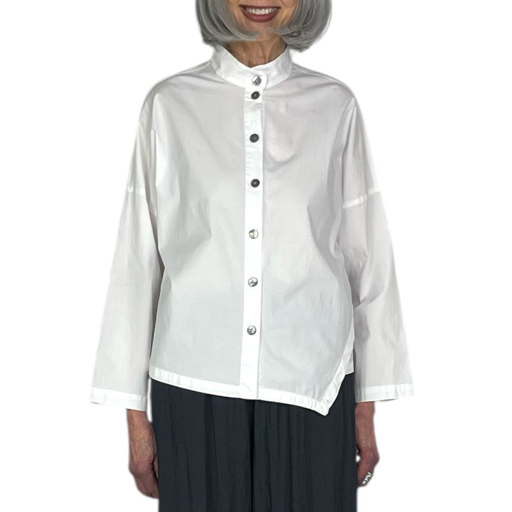 ANGLED HEM SHIRT