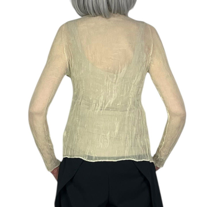 CHIFFON TWIST 3 HI-NECK TOP