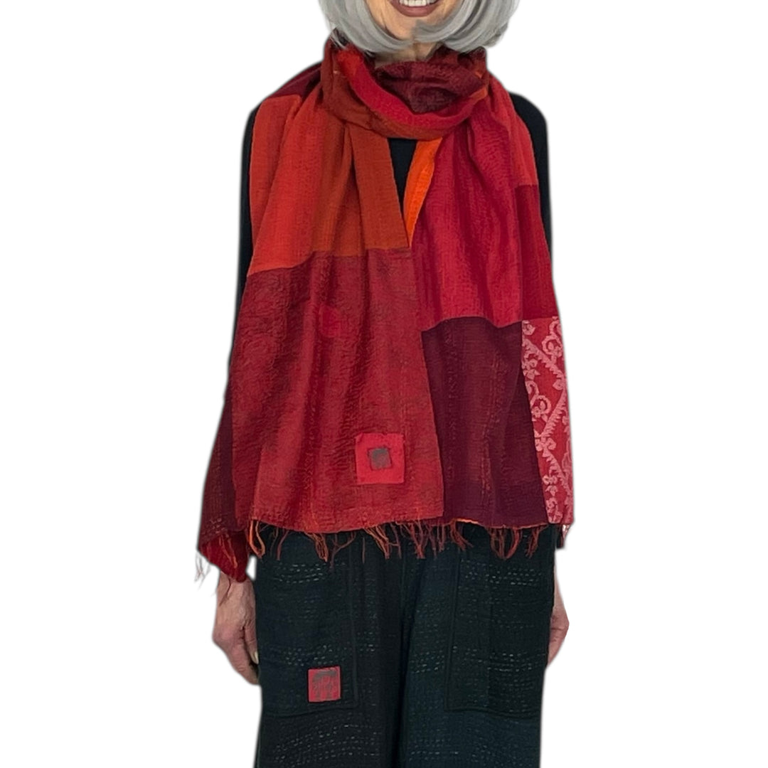 SW PATCH OMBRE KANTHA SCARF STANDARD