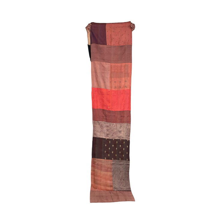 VINTAGE SILK PATCH KANTHA SCARF STANDARD