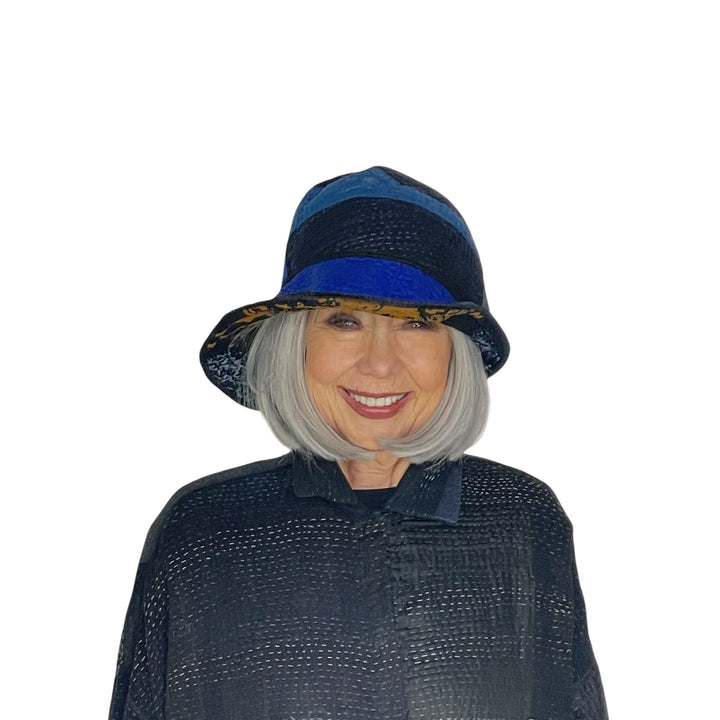 NIGHT FLOWERS HALF BRIM HAT
