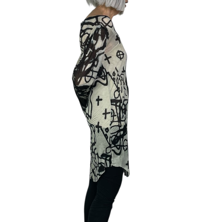 SILK JERSEY PRINT TEE