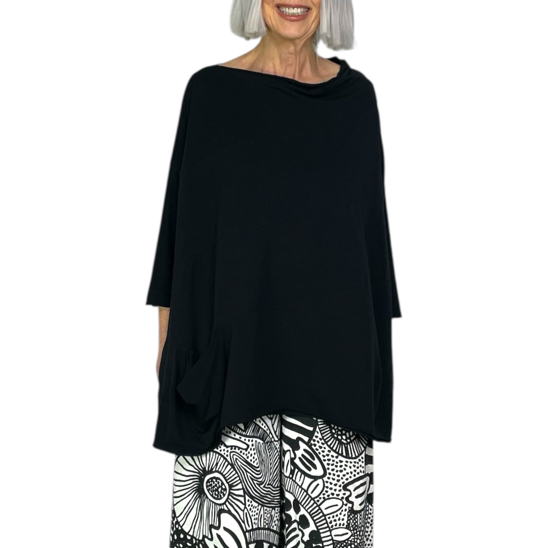 SOLID JERSEY TUNIC TOP