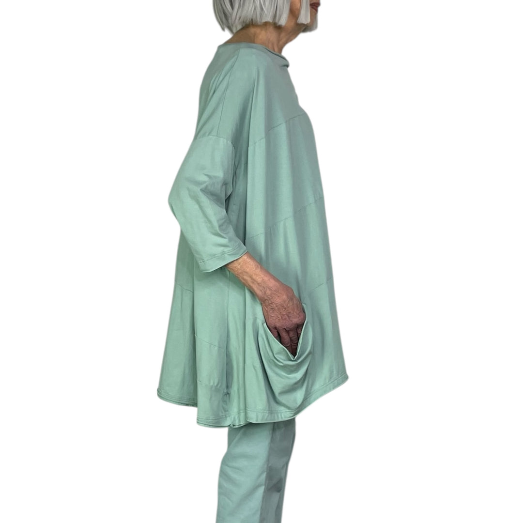 SOLID JERSEY TUNIC TOP