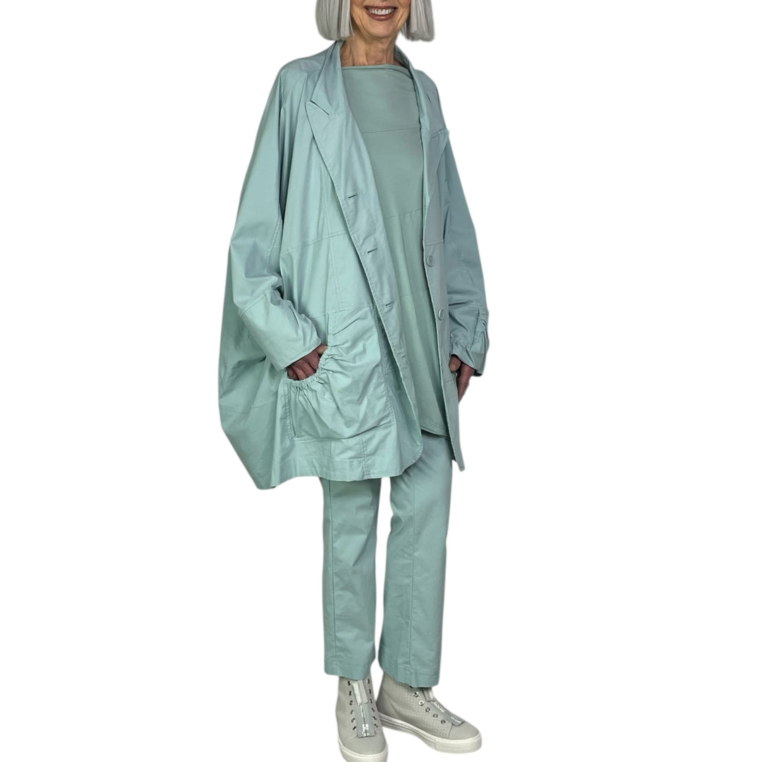 OVERSIZED RUCHED POCKETS JACKET