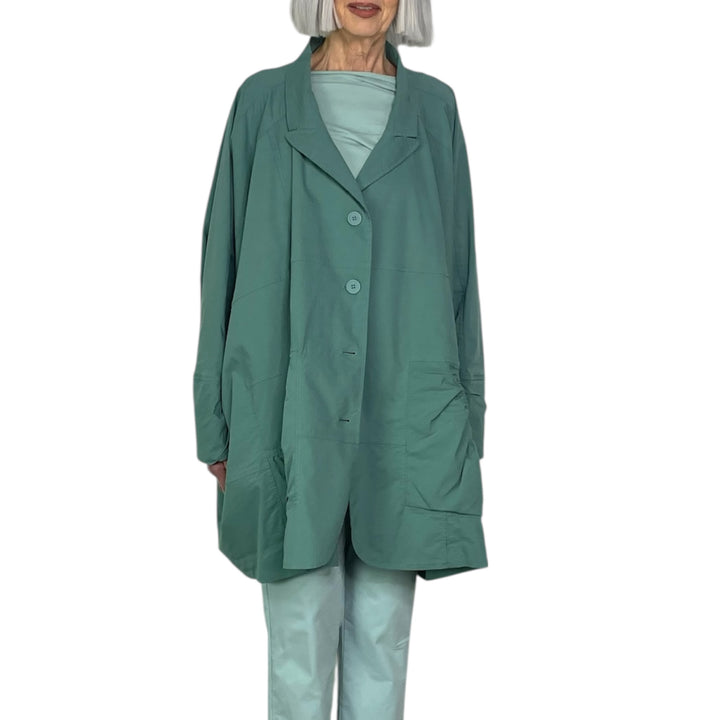 OVERSIZED RUCHED POCKETS JACKET