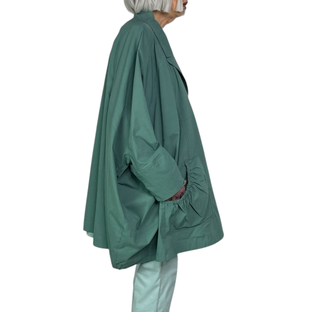OVERSIZED RUCHED POCKETS JACKET