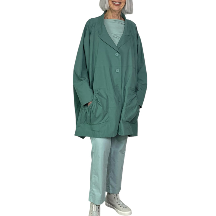 OVERSIZED RUCHED POCKETS JACKET