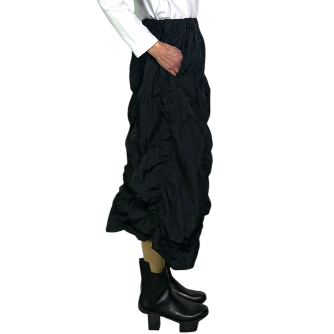 SHIRRED SLIM SKIRT