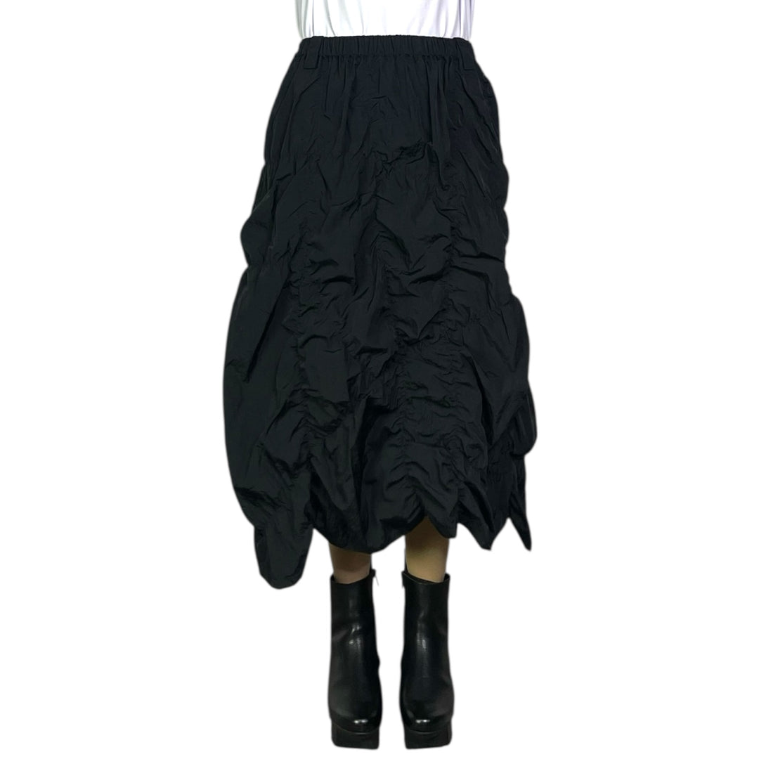 SHIRRED SLIM SKIRT
