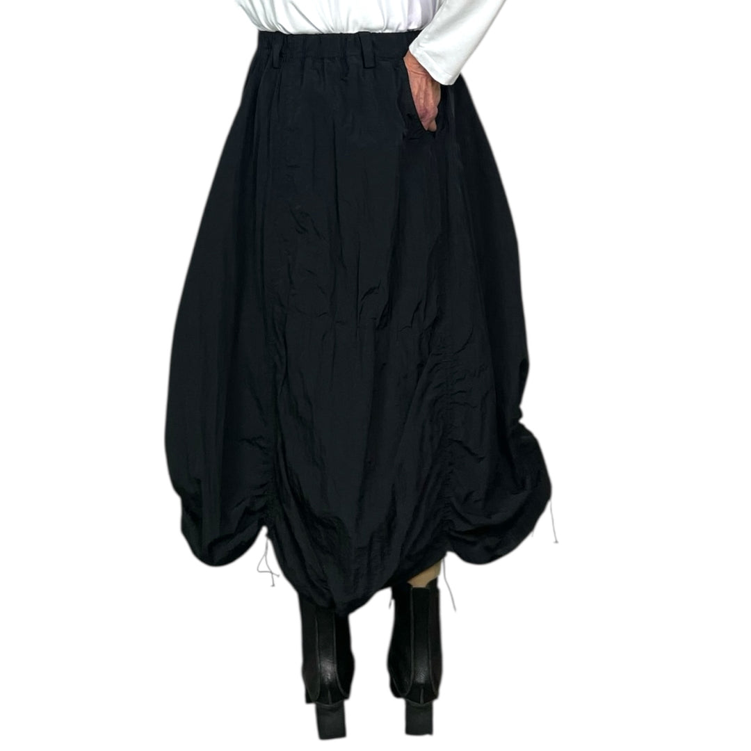 RUCHED A-LINE SKIRT