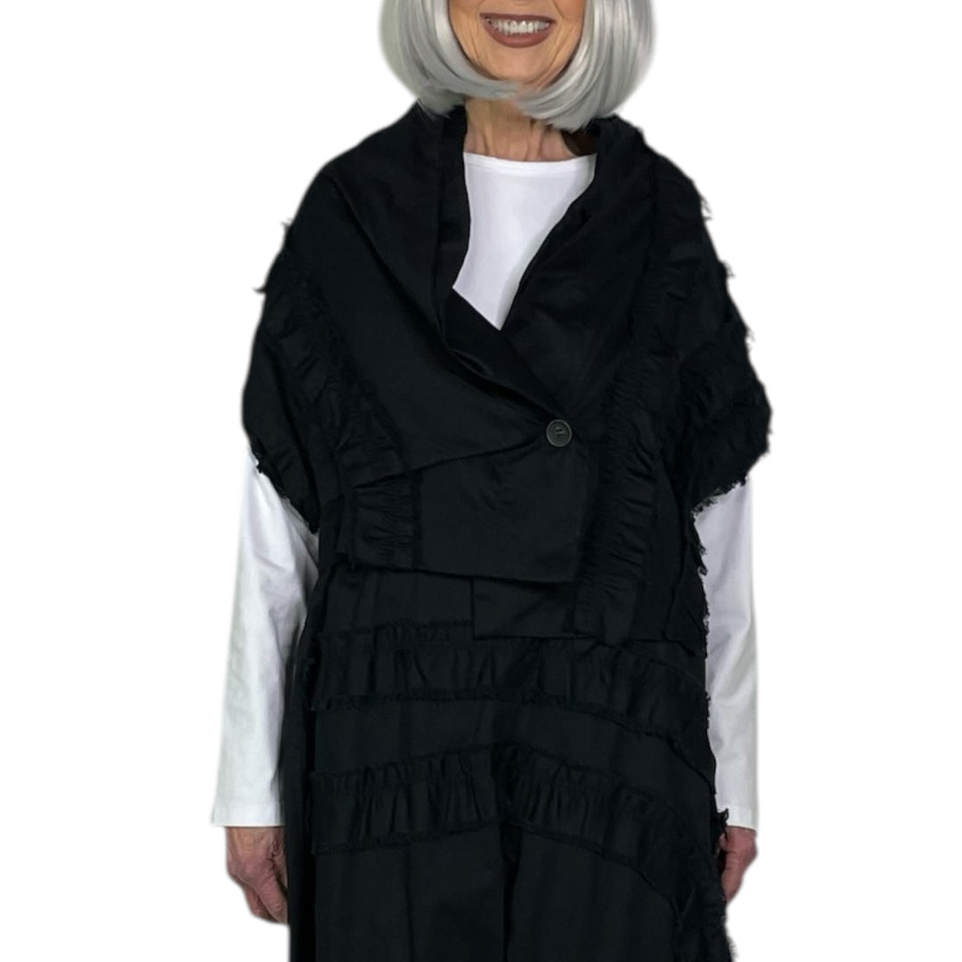 RUFFLE TRIM VEST