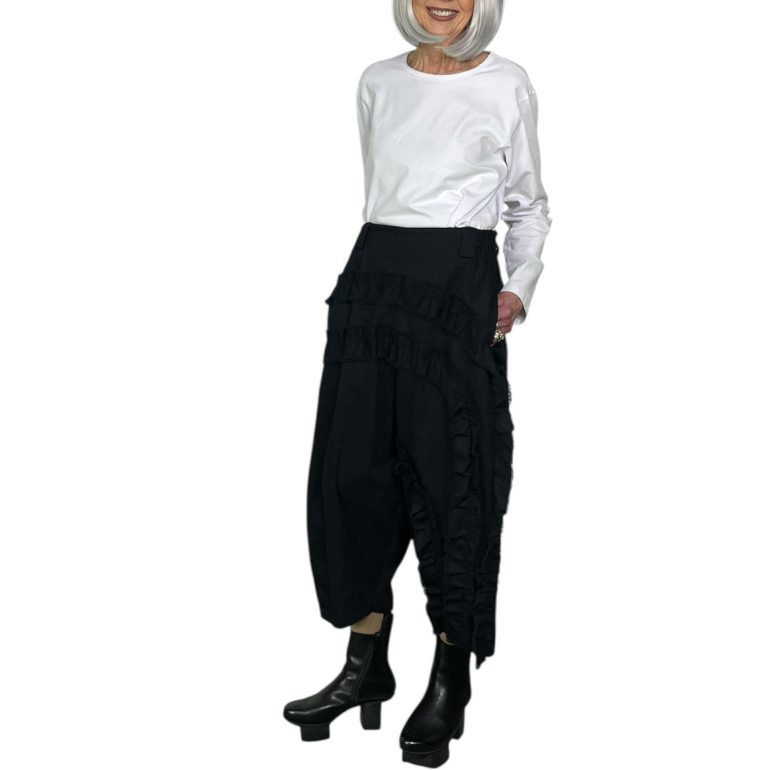 RUFFLE TRIM PANT