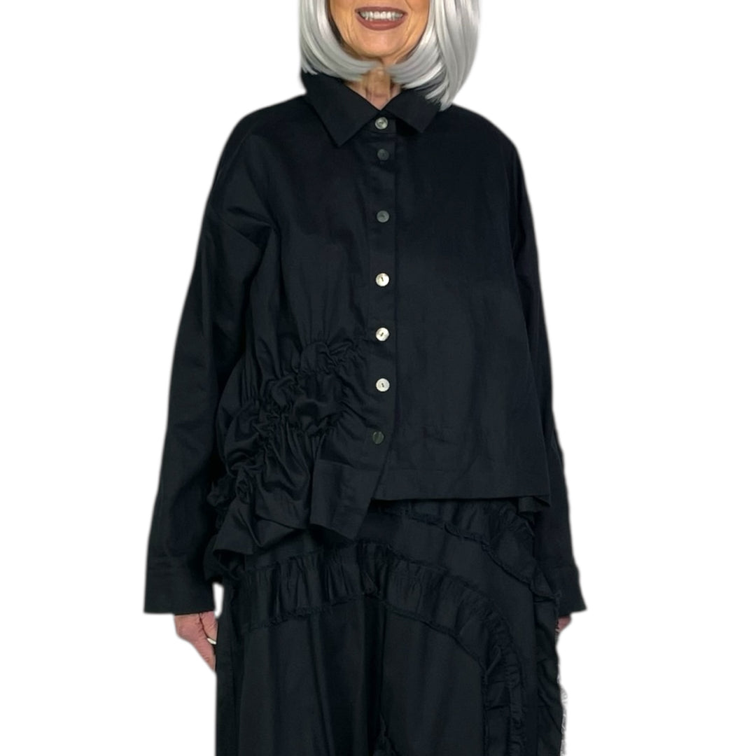 RUCHED SIDE JACKET