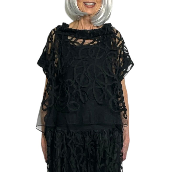 MESH SWIRL TOP