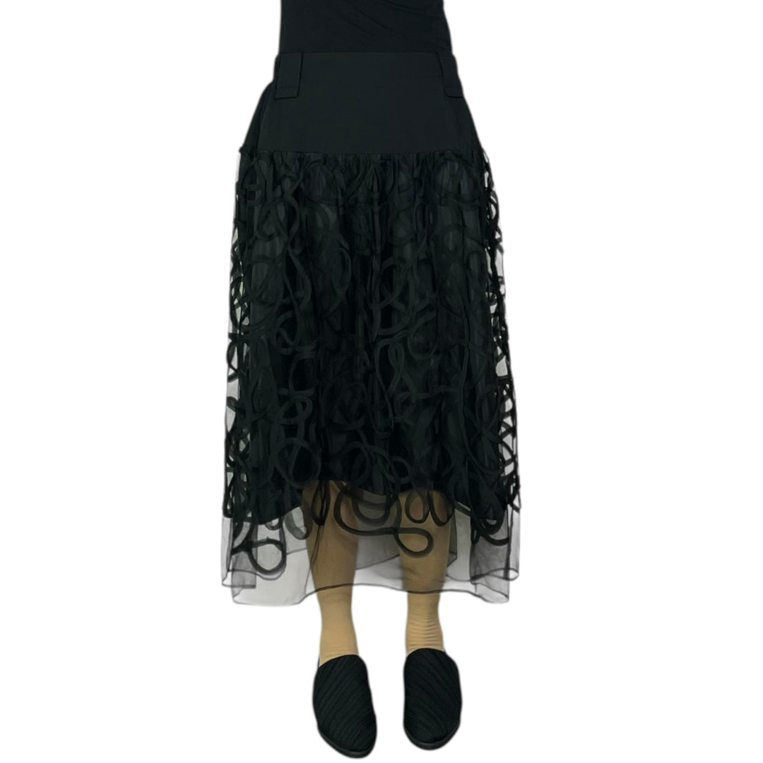 MESH SWIRL SKIRT