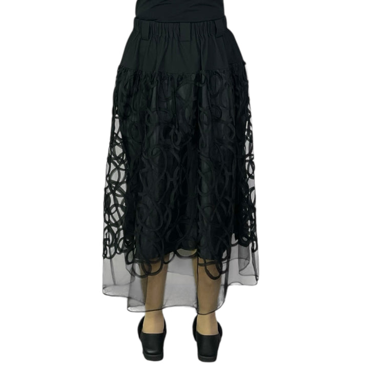 MESH SWIRL SKIRT