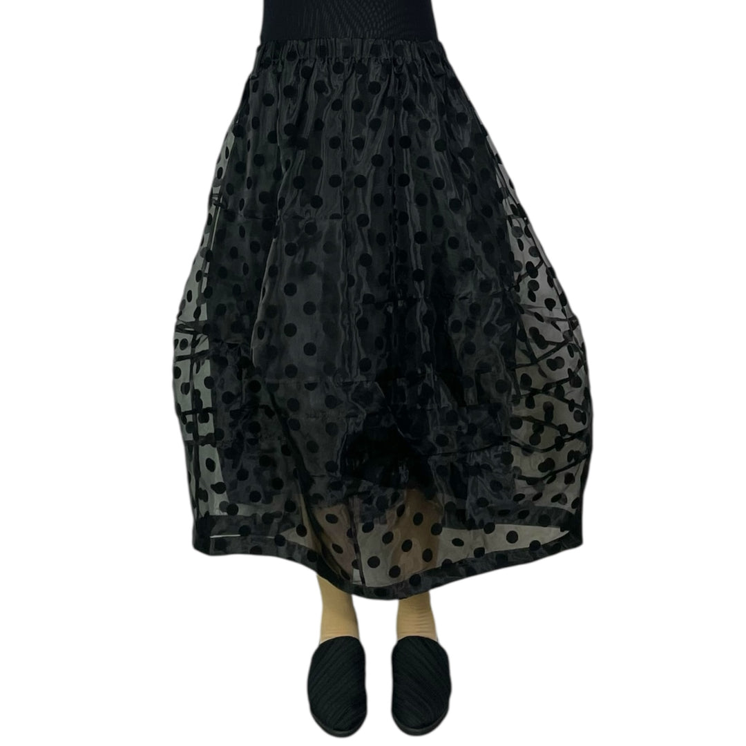 SHEER DOTS SKIRT