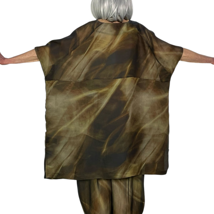 PRINTED ORGANZA TUNIC