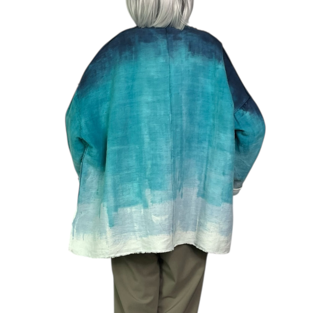 PAINTED HEMP JACKET - LONG