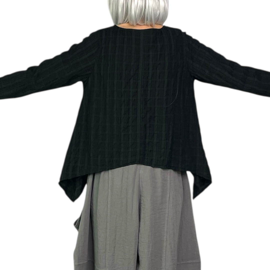 STRIPE CRINKLE TOPPER