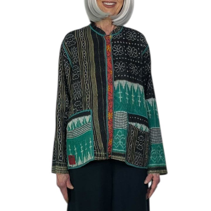 VINTAGE COTTON KAFTAN SHORT JACKET