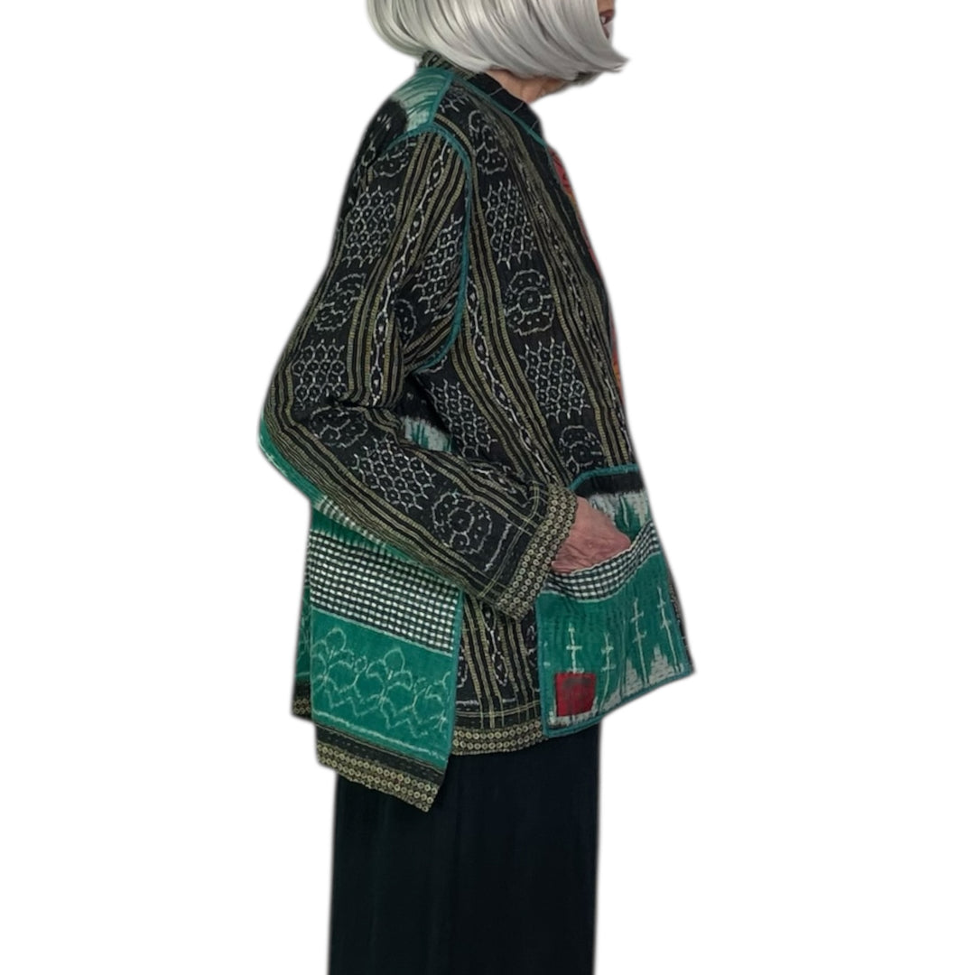 VINTAGE COTTON KAFTAN SHORT JACKET