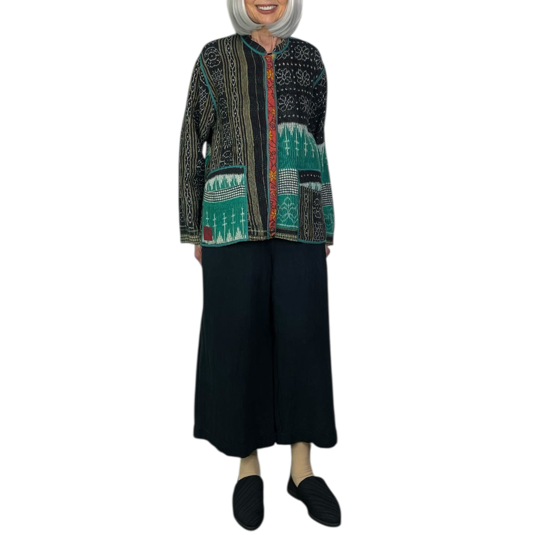 VINTAGE COTTON KAFTAN SHORT JACKET