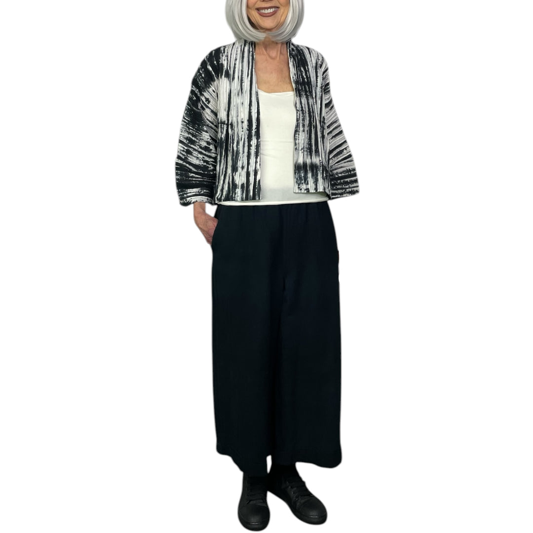 RIPPLE TUCK TIE DYE SHRUG