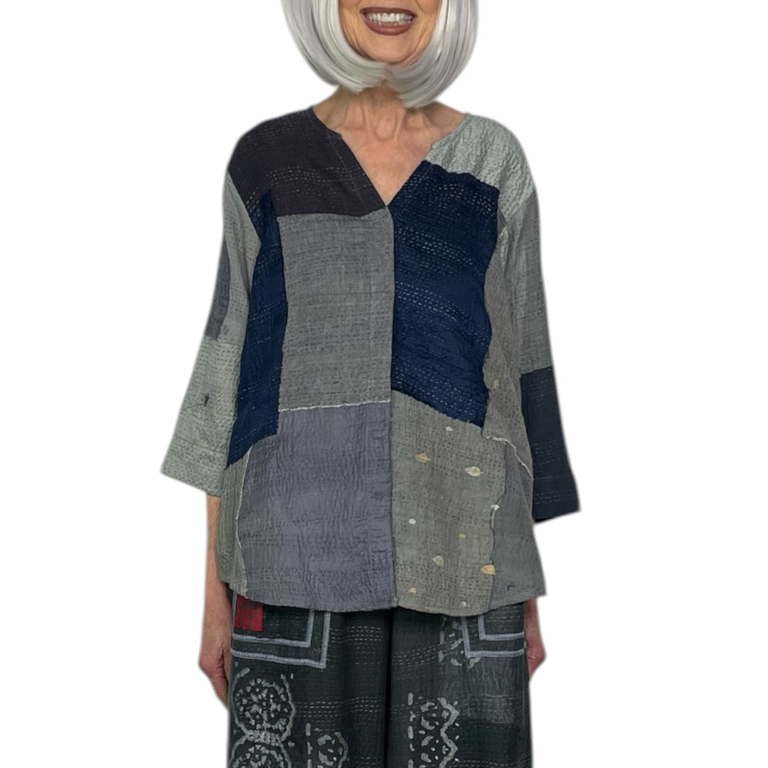 MOSAIC PATCH KURTA TOP