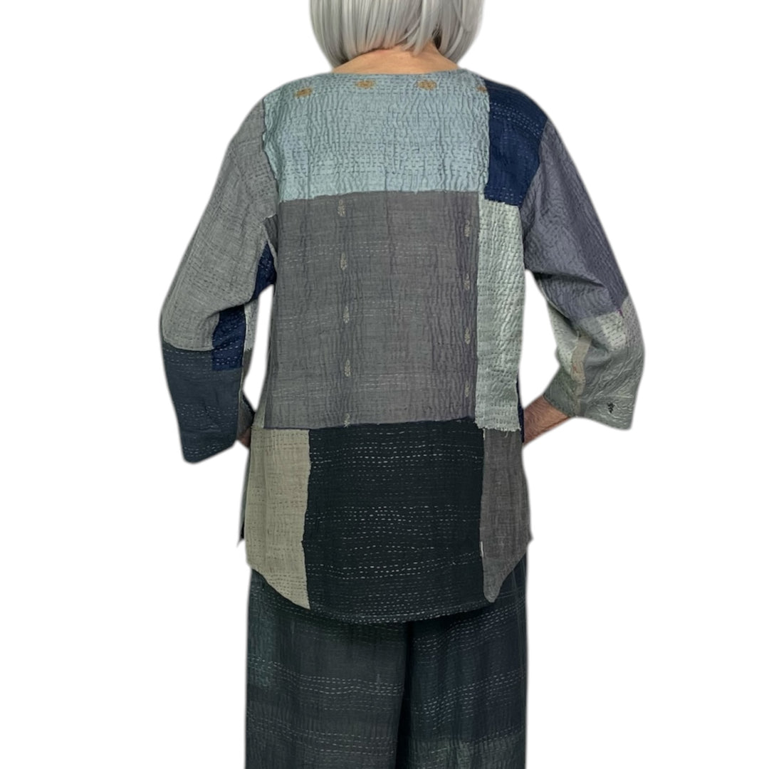 MOSAIC PATCH KURTA TOP