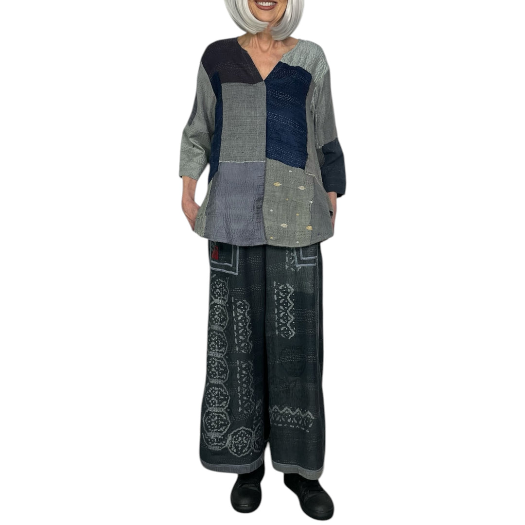 MOSAIC PATCH KURTA TOP