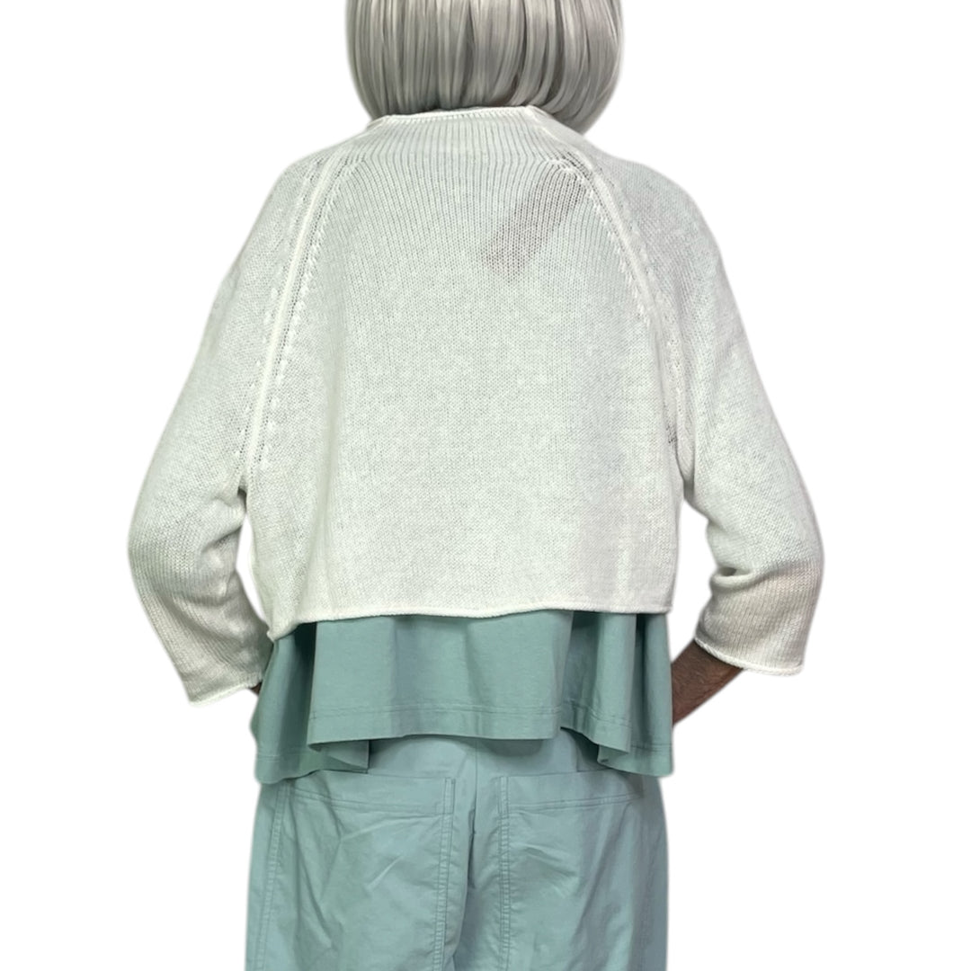 DOLMAN SLEEVE CROP CARDIGAN