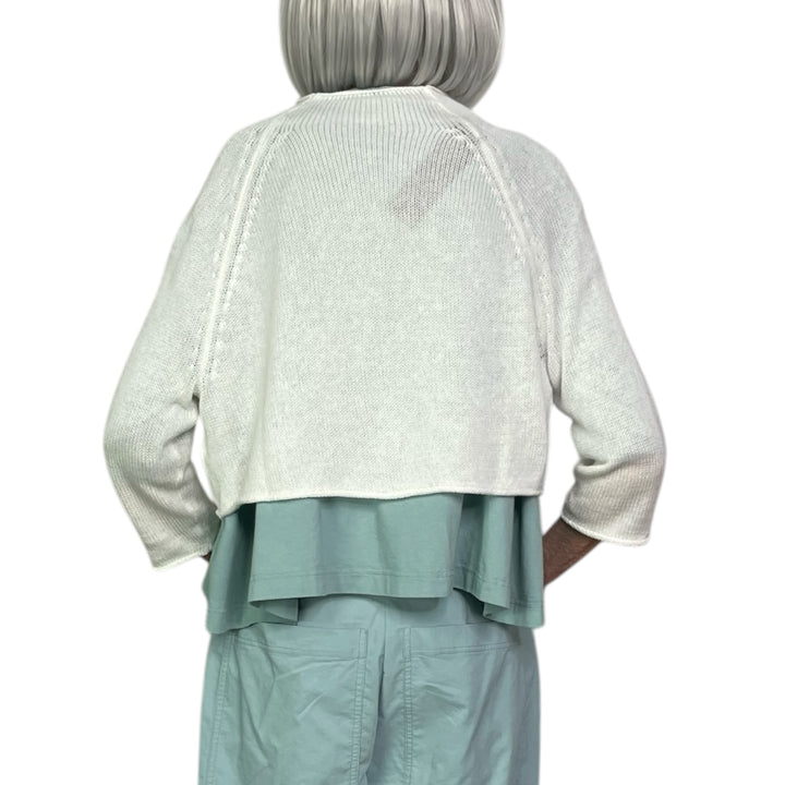 DOLMAN SLEEVE CROP CARDIGAN