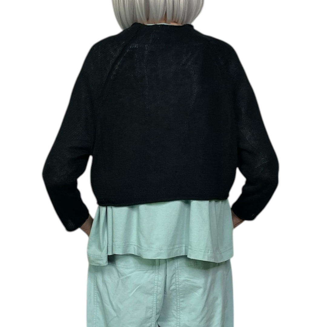 DOLMAN SLEEVE CROP CARDIGAN