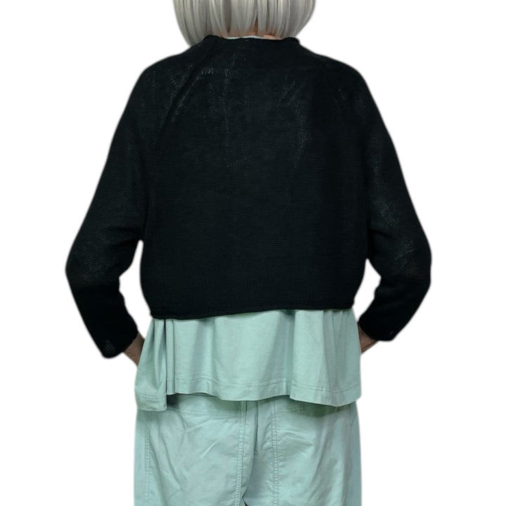 DOLMAN SLEEVE CROP CARDIGAN