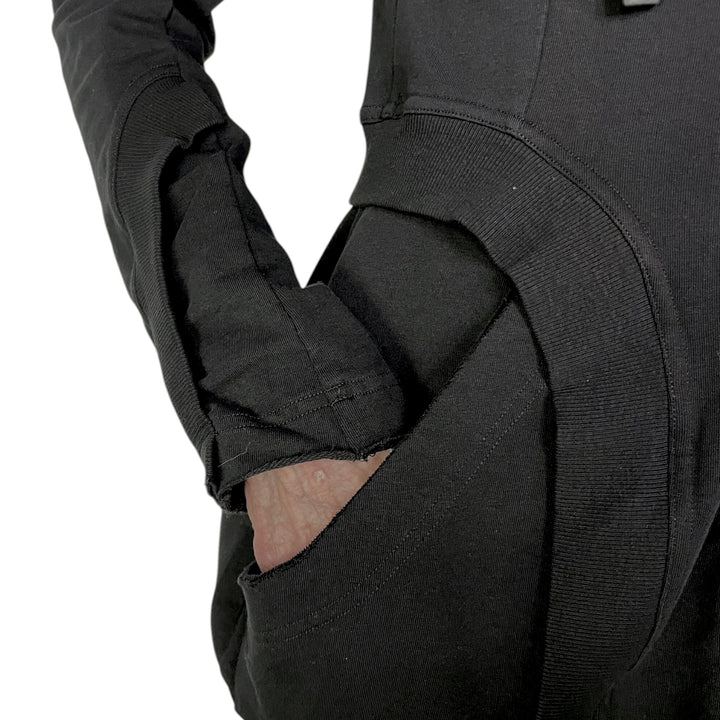 SHAPED FRENCH TERRY HOODIE JACKET