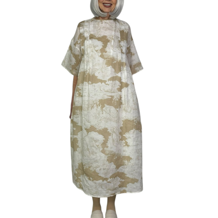 PRINTED VOILE DRESS