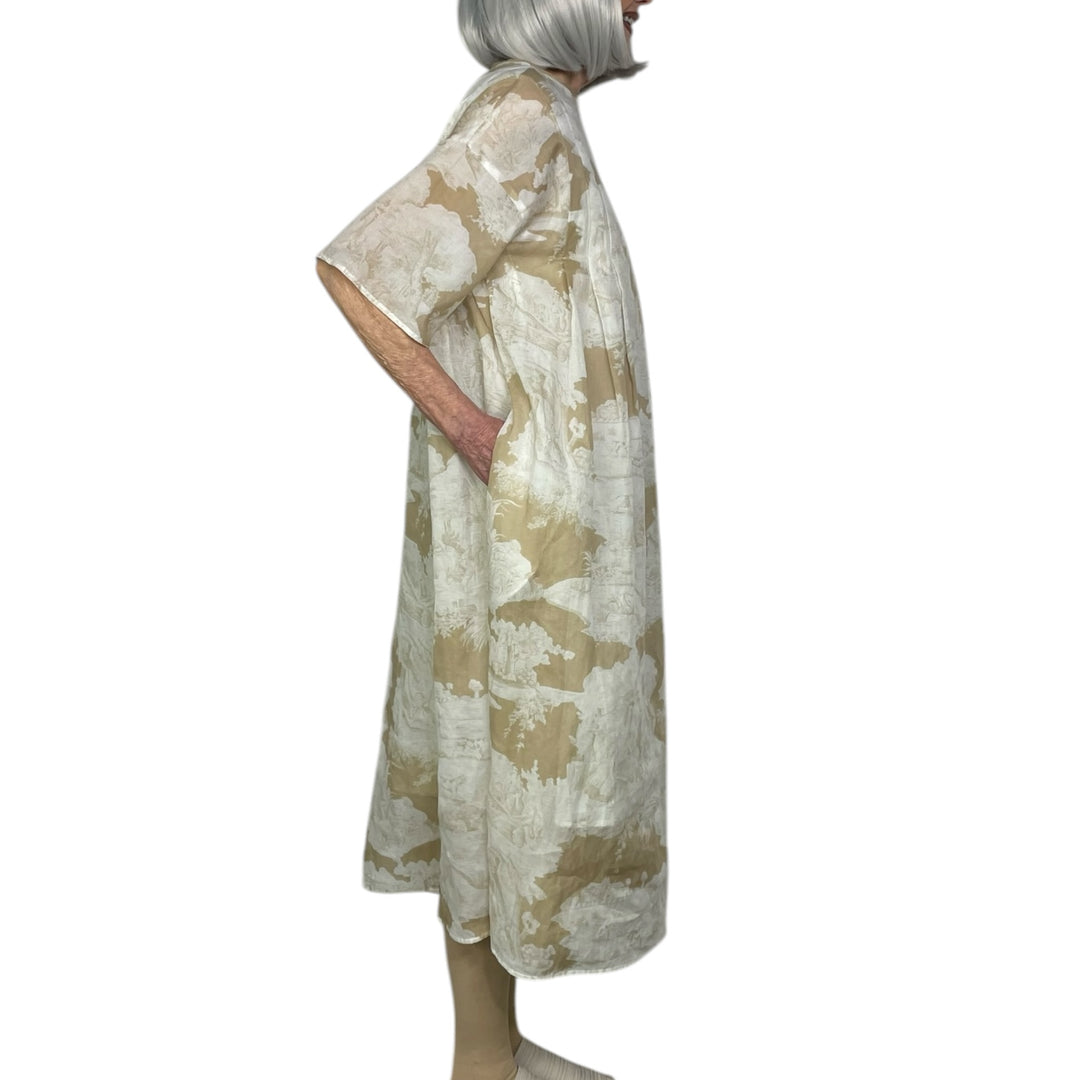 PRINTED VOILE DRESS