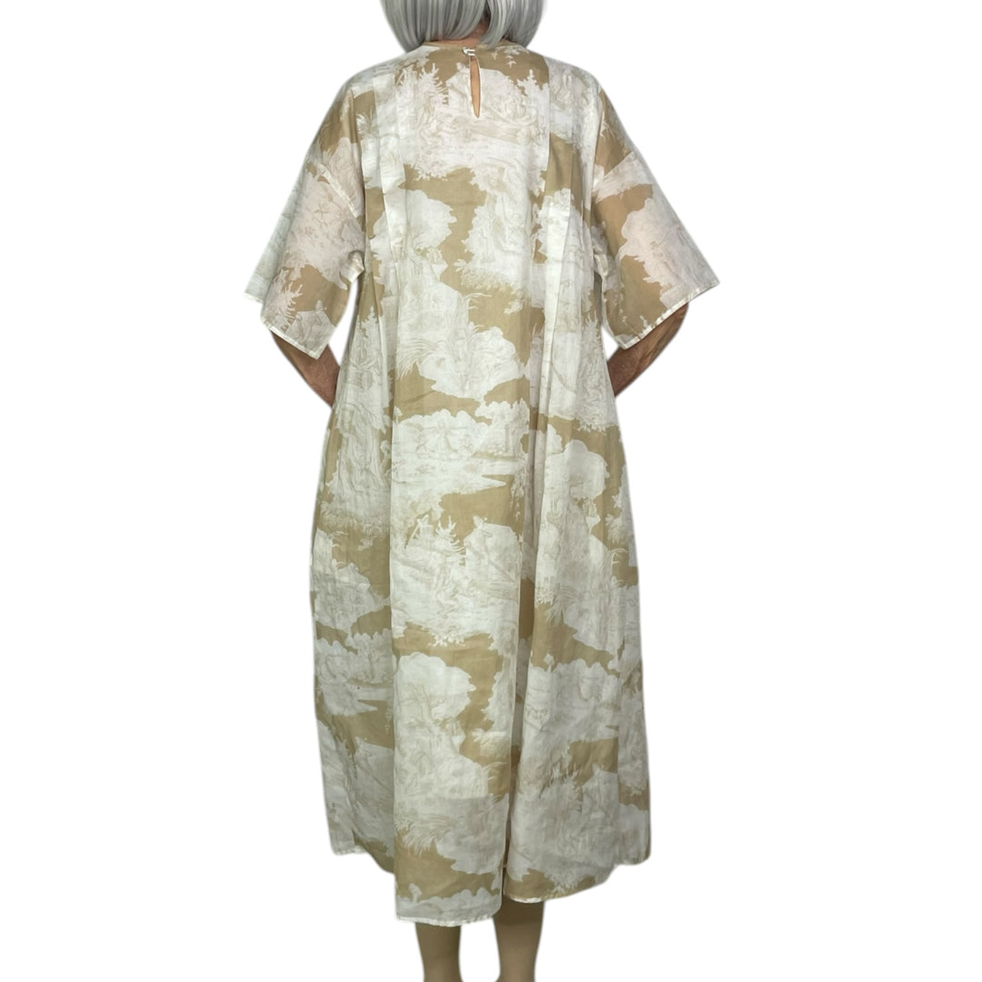 PRINTED VOILE DRESS