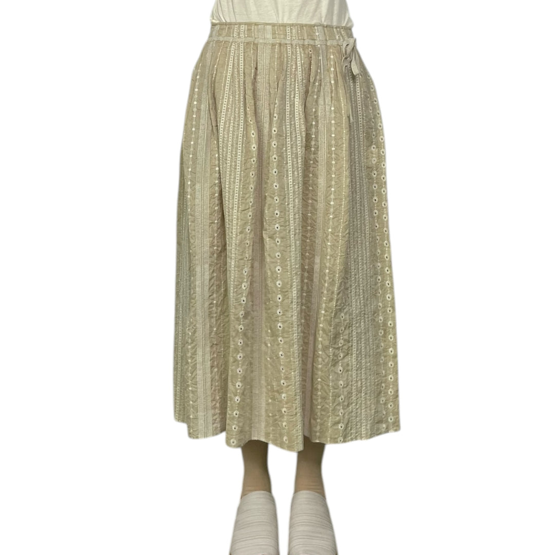 EYELET EMBROIDERED SKIRT 