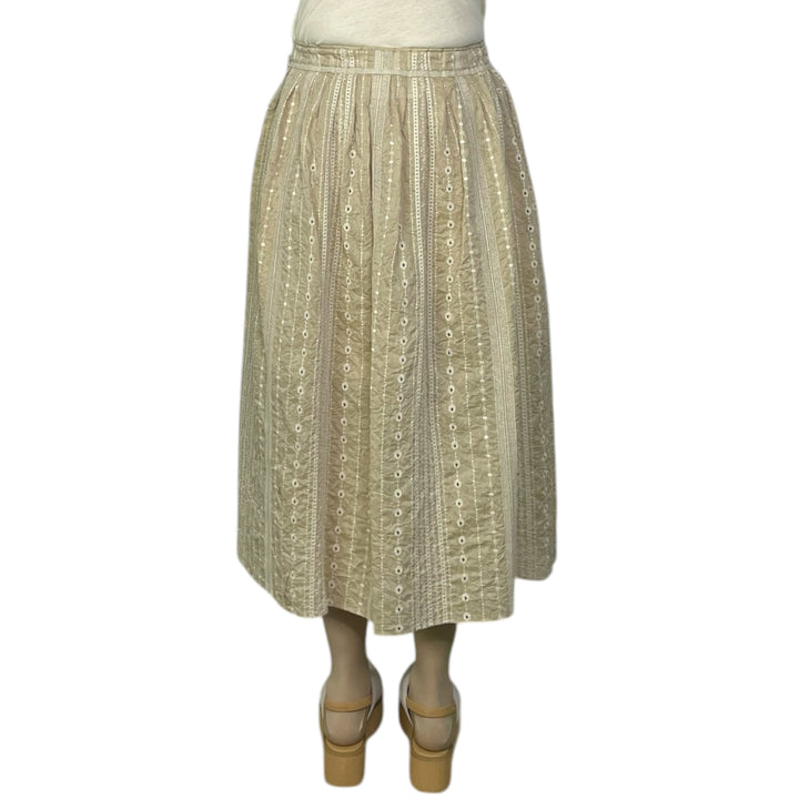 EYELET EMBROIDERED SKIRT