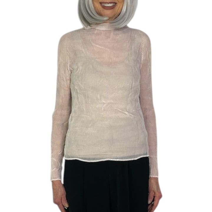CHIFFON TWIST 2 HI-NECK TOP