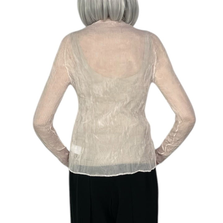 CHIFFON TWIST 2 HI-NECK TOP
