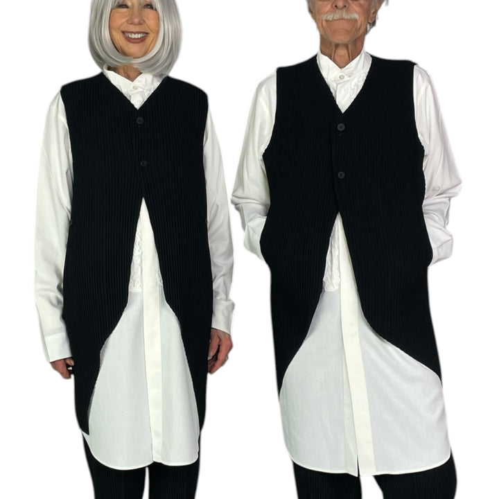 TUXEDO PLEATS VEST