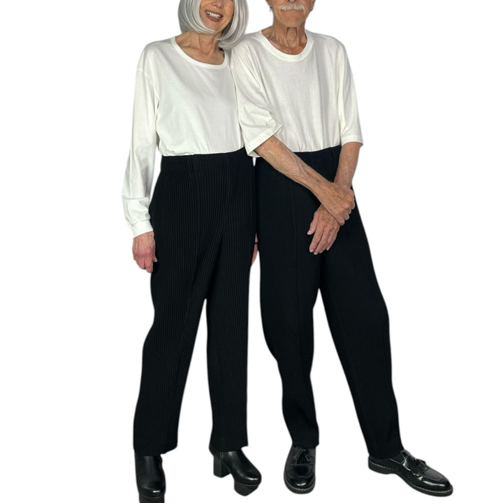 TUXEDO PLEATS SLIM PANT