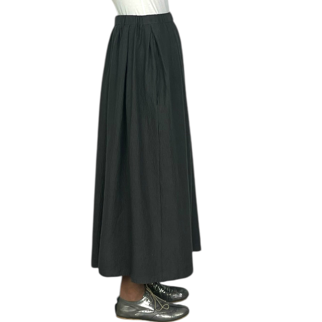 RIPPLE TUCKED GATHER SKIRT