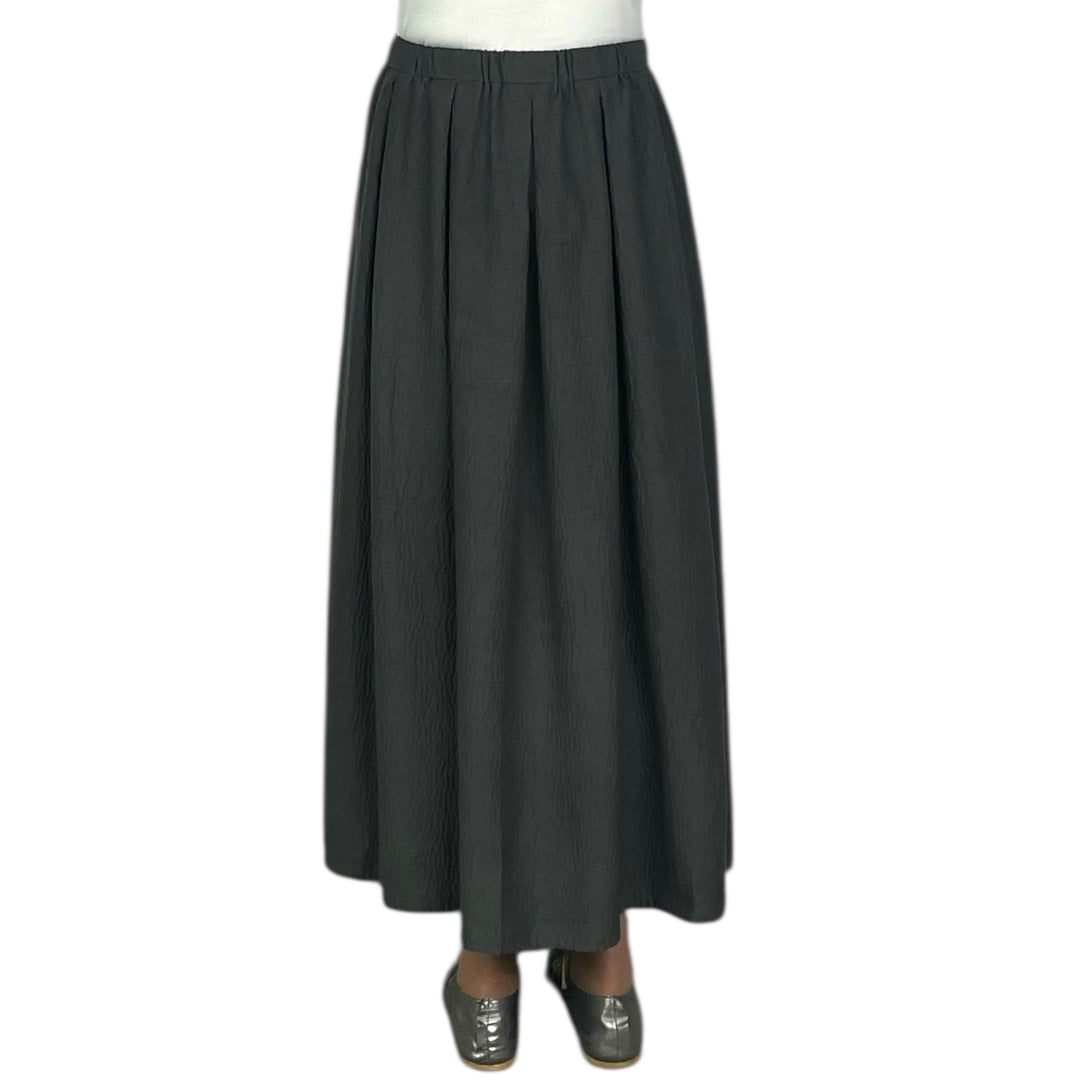 RIPPLE TUCKED GATHER SKIRT