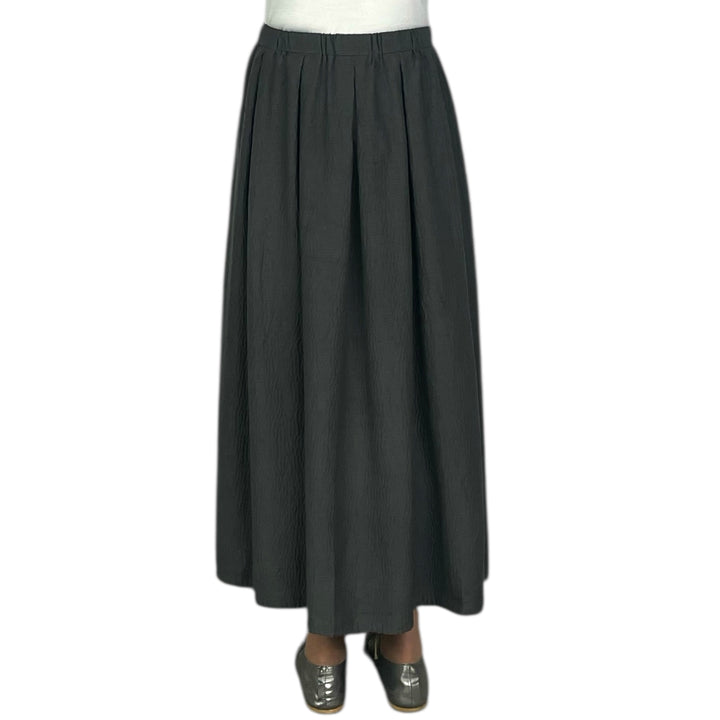 RIPPLE TUCKED GATHER SKIRT